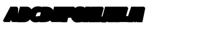 Ft Bueloz Outline Slant Shadow Font UPPERCASE