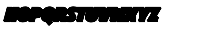 Ft Bueloz Outline Slant Shadow Font UPPERCASE
