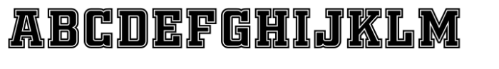 Fty OLD SPORT COLLEGE Regular Font UPPERCASE
