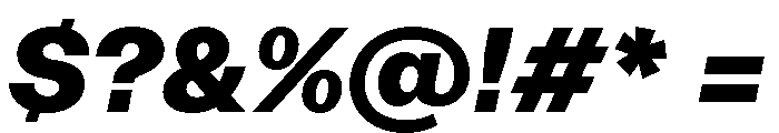 FTAktualUnlicensedTrial BlackItalic Font OTHER CHARS