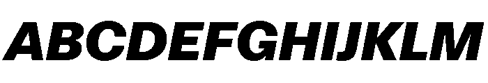 FTAktualUnlicensedTrial BlackItalic Font UPPERCASE