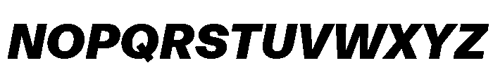 FTAktualUnlicensedTrial BlackItalic Font UPPERCASE