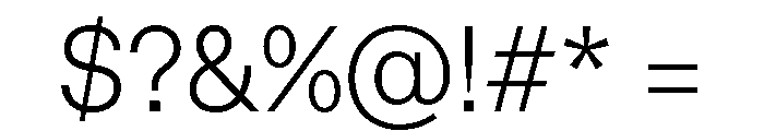 FTAktualUnlicensedTrial Light Font OTHER CHARS