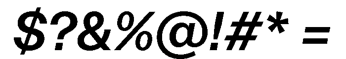 FTAktualUnlicensedTrial MediumItalic Font OTHER CHARS