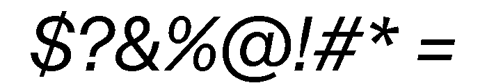 FTAktualUnlicensedTrial RegularItalic Font OTHER CHARS