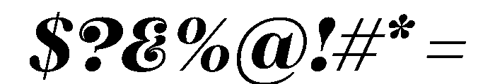 FTBrickDisplay BlackItalic Font OTHER CHARS
