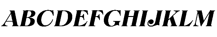 FTBrickDisplay BlackItalic Font UPPERCASE