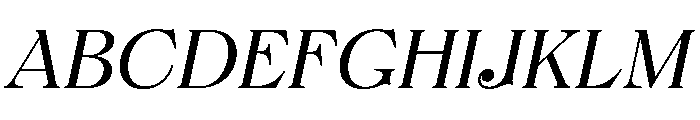 FTBrickDisplay LightItalic Font UPPERCASE