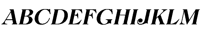 FTBrickDisplay MediumItalic Font UPPERCASE