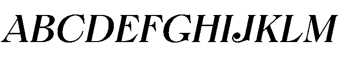 FTBrickDisplay RegularItalic Font UPPERCASE