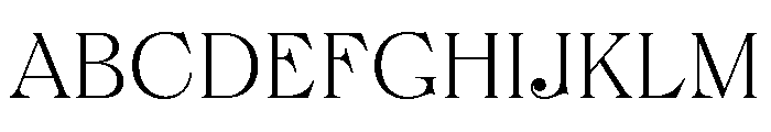 FTBrickDisplay Thin Font UPPERCASE