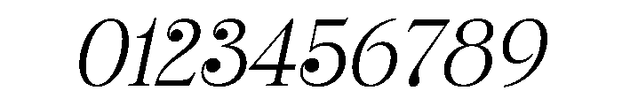 FTBrickDisplay ThinItalic Font OTHER CHARS