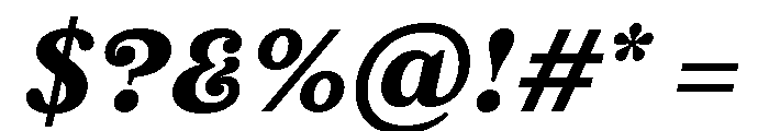 FTBrickText BlackItalic Font OTHER CHARS