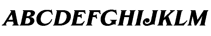 FTBrickText BlackItalic Font UPPERCASE