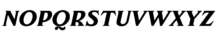 FTBrickText BlackItalic Font UPPERCASE