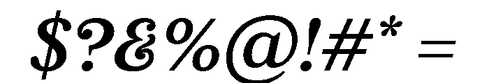 FTBrickText Italic Font OTHER CHARS