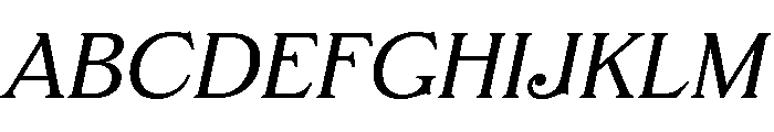 FTBrickText LightItalic Font UPPERCASE