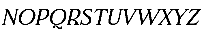 FTBrickText LightItalic Font UPPERCASE