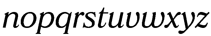 FTBrickText LightItalic Font LOWERCASE