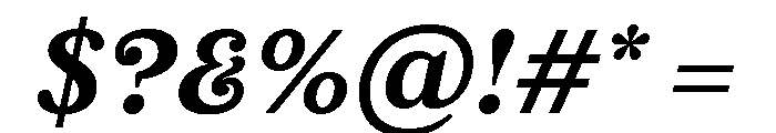 FTBrickText MediumItalic Font OTHER CHARS