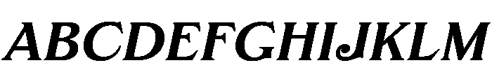 FTBrickText MediumItalic Font UPPERCASE