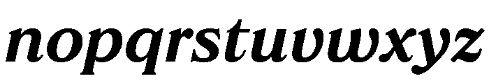 FTBrickText MediumItalic Font LOWERCASE