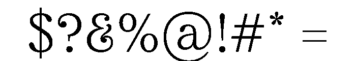 FTBrickText Thin Font OTHER CHARS