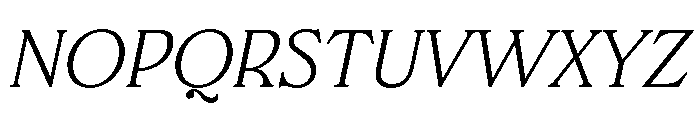 FTBrickText ThinItalic Font UPPERCASE