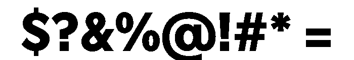 FTHabitUnlicensedTrial Extrabold Font OTHER CHARS