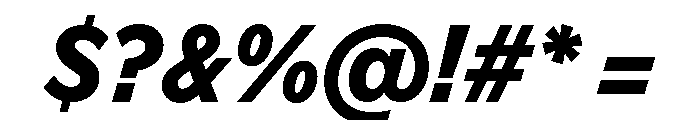 FTHabitUnlicensedTrial ExtraboldItalic Font OTHER CHARS