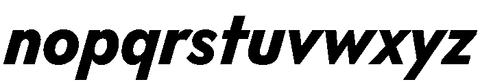FTHabitUnlicensedTrial ExtraboldItalic Font LOWERCASE