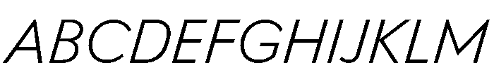 FTHabitUnlicensedTrial LightItalic Font UPPERCASE