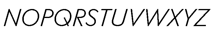 FTHabitUnlicensedTrial LightItalic Font UPPERCASE