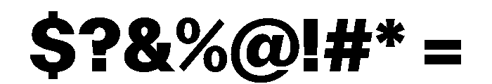 FTKunstGroteskUnlicensedTrial Black Font OTHER CHARS