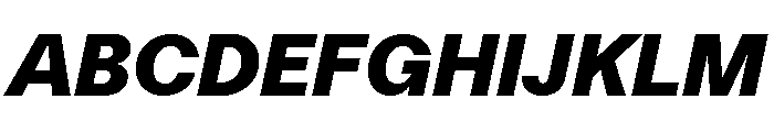 FTKunstGroteskUnlicensedTrial BlackItalic Font UPPERCASE