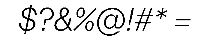 FTKunstGroteskUnlicensedTrial LightItalic Font OTHER CHARS