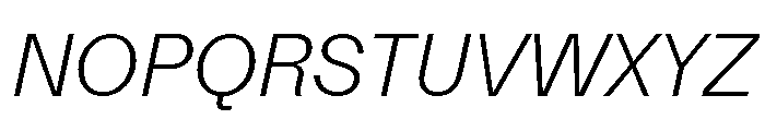 FTKunstGroteskUnlicensedTrial LightItalic Font UPPERCASE
