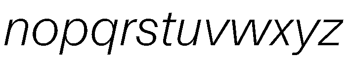 FTKunstGroteskUnlicensedTrial LightItalic Font LOWERCASE