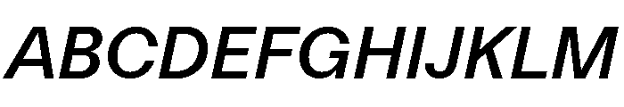 FTKunstGroteskUnlicensedTrial MediumItalic Font UPPERCASE