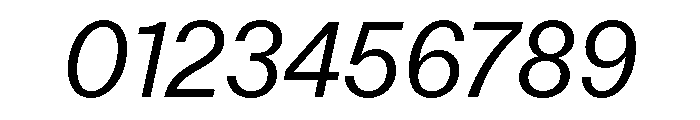 FTKunstGroteskUnlicensedTrial RegularItalic Font OTHER CHARS