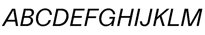 FTKunstGroteskUnlicensedTrial RegularItalic Font UPPERCASE