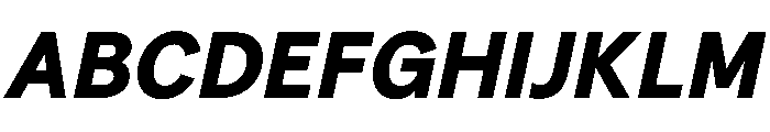 FTPilar BlackItalic Font UPPERCASE
