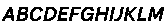 FTPilar BoldItalic Font UPPERCASE