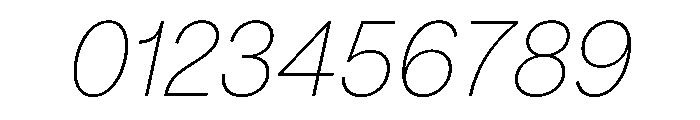 FTPilar HairItalic Font OTHER CHARS