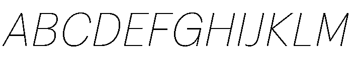 FTPilar HairItalic Font UPPERCASE