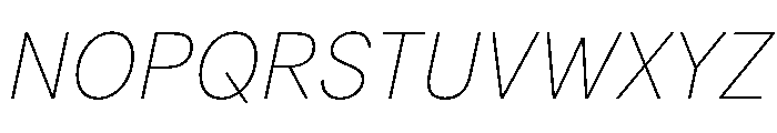 FTPilar HairItalic Font UPPERCASE