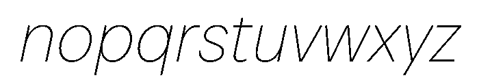 FTPilar HairItalic Font LOWERCASE