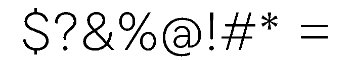 FTPilar Thin Font OTHER CHARS