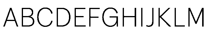 FTPilar Thin Font UPPERCASE