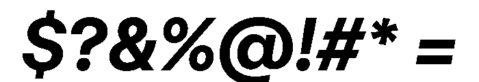 FTRegolaNeueUnlicensedTrial BoldItalic Font OTHER CHARS